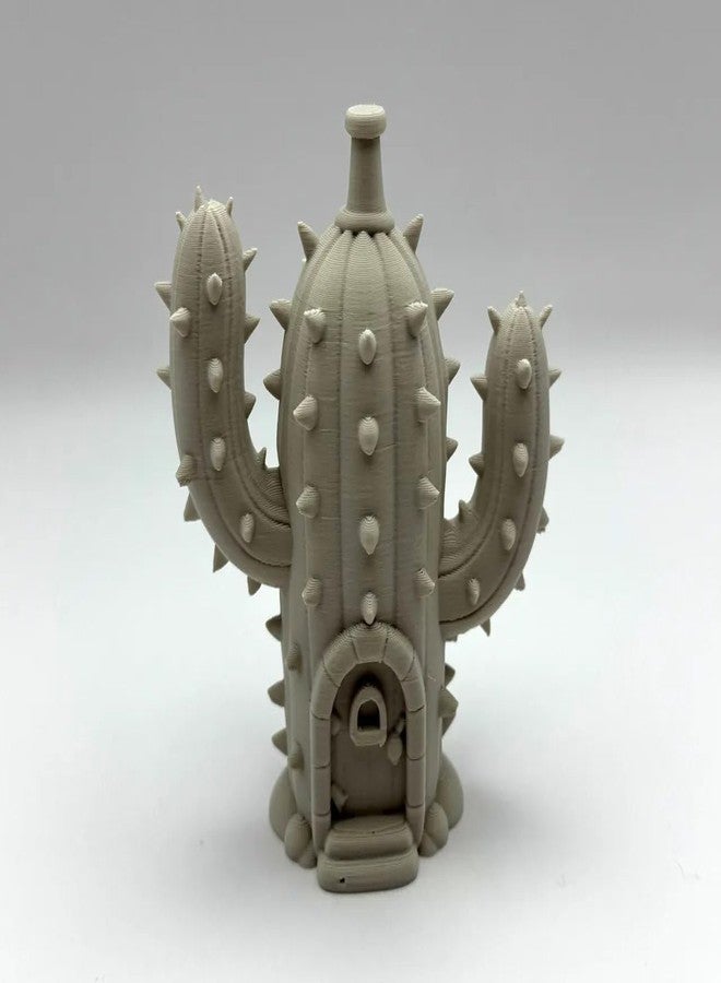 Beoals Cactus Fairy House - Whimsical Miniature Desert Home | Fairy Garden, Terrarium Decor & Magical Collectible - Image 5